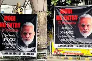 Ahead of PM Modi’s visit, Hyderabad witnesses appearance of posters against him