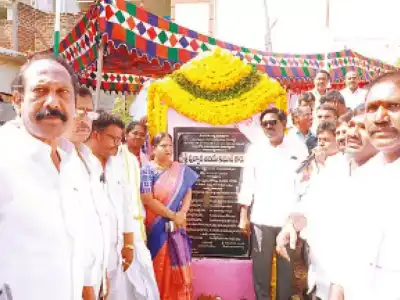 Ajay initiates development projects by laying foundation stones in Khammam