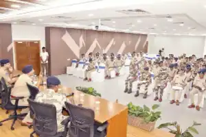 City police and CAPF officials in Hyderabad hold discussions on election preparations