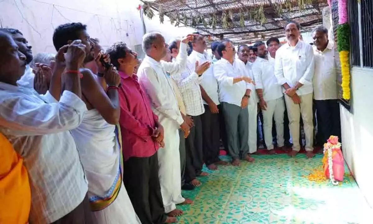 Development works initiated by MLA Sanjay in Jagtial