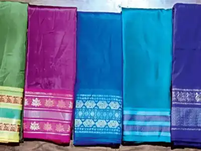 Education Minister Sabitha initiates the distribution of Bathukamma sarees in Kaukuntla village