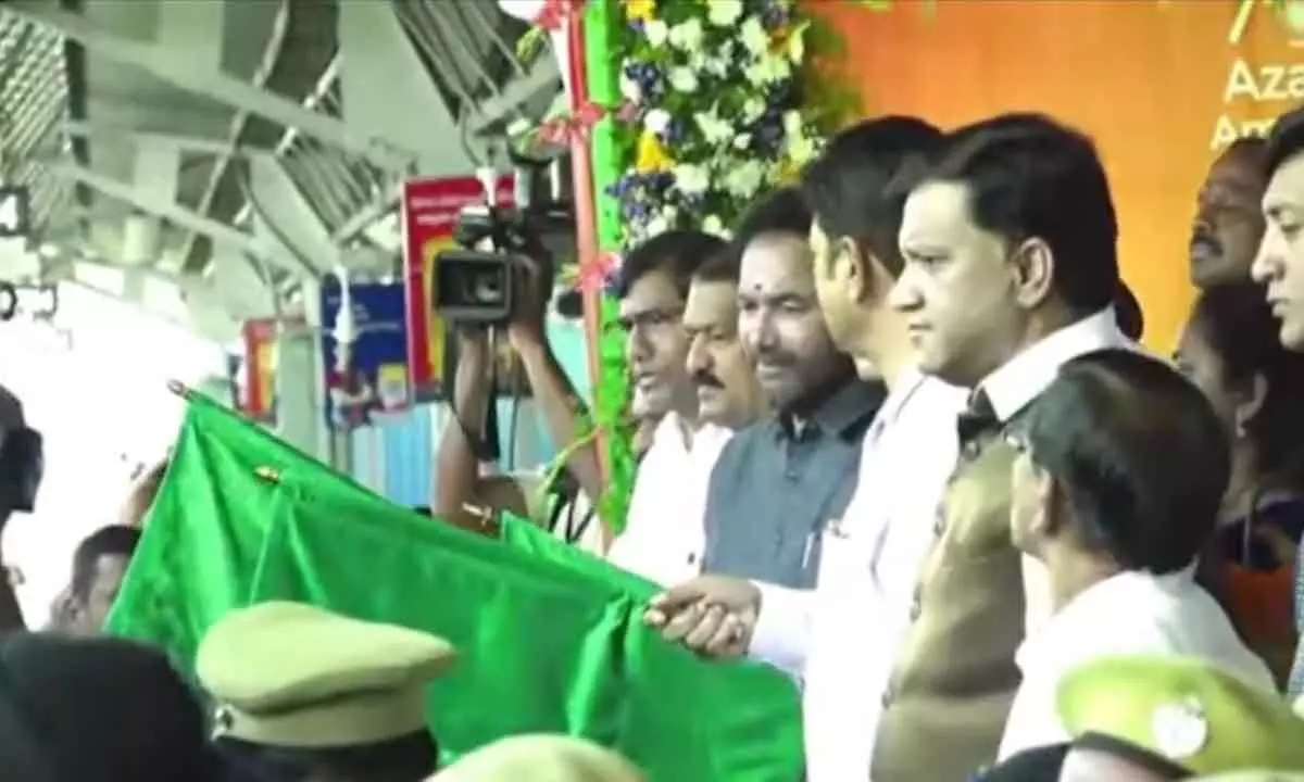 Four train services extended as Union Tourism and Culture Minister kicks off the initiative