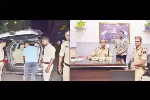 Gold and cash confiscated during vehicle inspection in Hyderabad