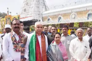 Governor of Andhra Pradesh conducts exclusive prayers at Tirumala