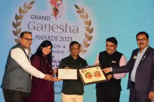 Grand Ganesha Awards-2023 presented by Mahesh Bhagwat in Hyderabad