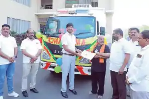 Hospital in Khammam receives ambulance donation from VVC Trust