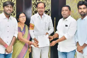 KCR’s Nomination Funded by Aasra Pensioners