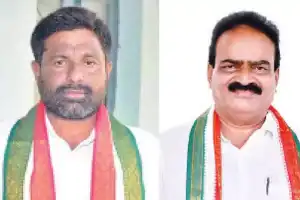 Khammam: Congress leaders Mohammad Javeed and Rayala Nageswara Rao heading towards Delhi