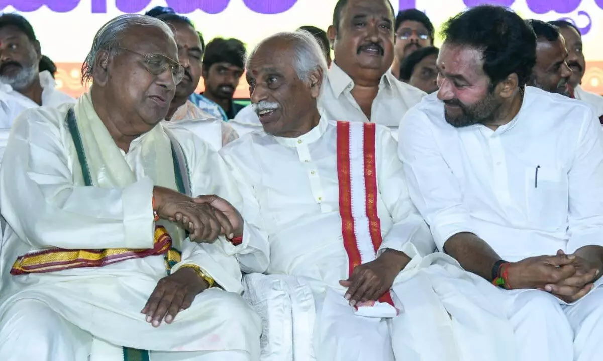 Kishan Reddy participates in ‘Ravana Dahan’ event in Hyderabad