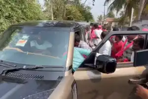 Kotha Prabhakar Reddy, BRS Dubbaka candidate, subjected to attack