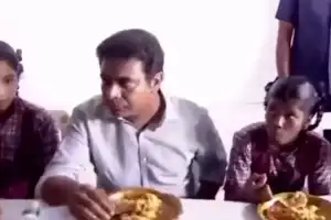 KTR Provides Warm Breakfast to Students in Hyderabad Schools