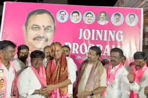 Leaders from Congress and BJP in Uppal constituency unite under BRS