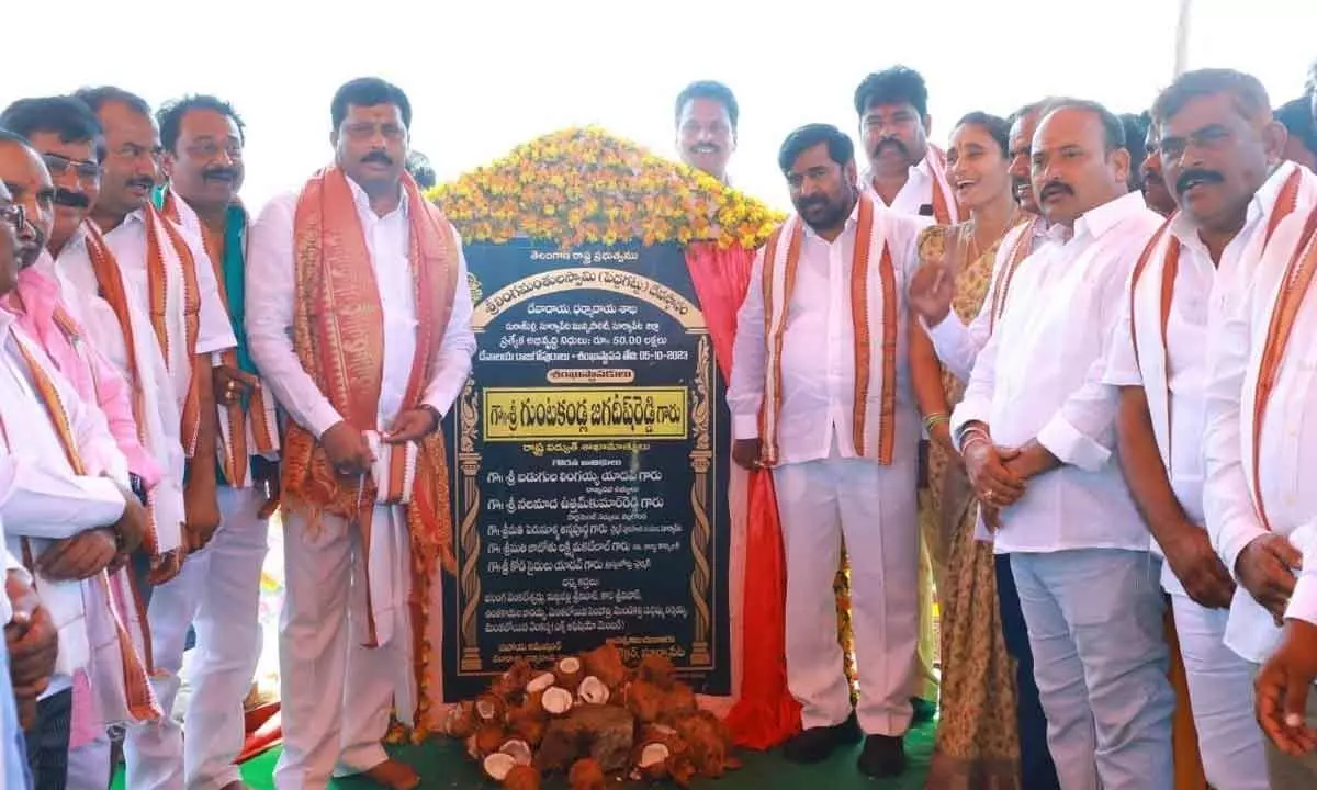 Lingamanthula Temple’s Foundation Stone Laid in Suryapet