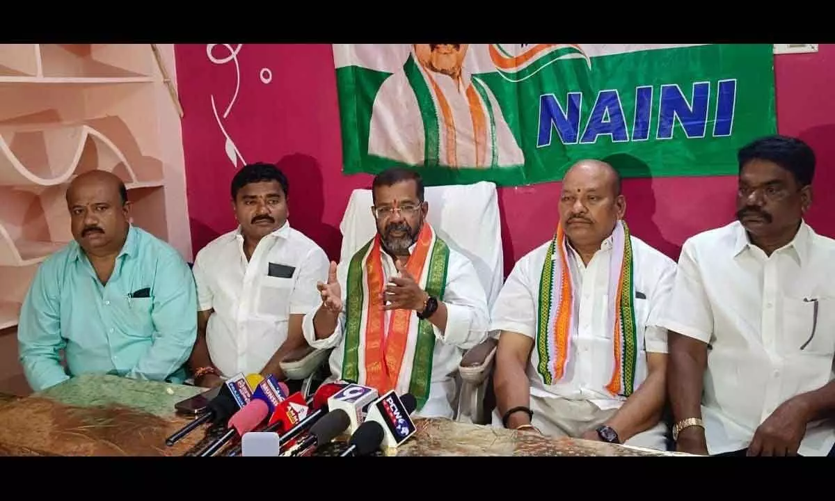 Naini Rajender claims KCR is an expert at deceiving the public