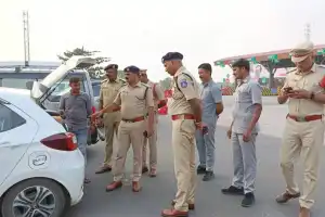 Police Conduct Vehicle Inspections in Shadnagar Constituency