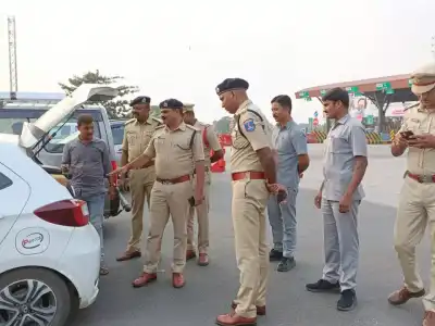 Police Conduct Vehicle Inspections in Shadnagar Constituency