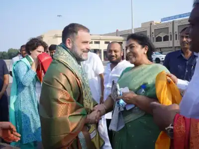 Rahul and Priyanka Gandhi have arrived in Telangana