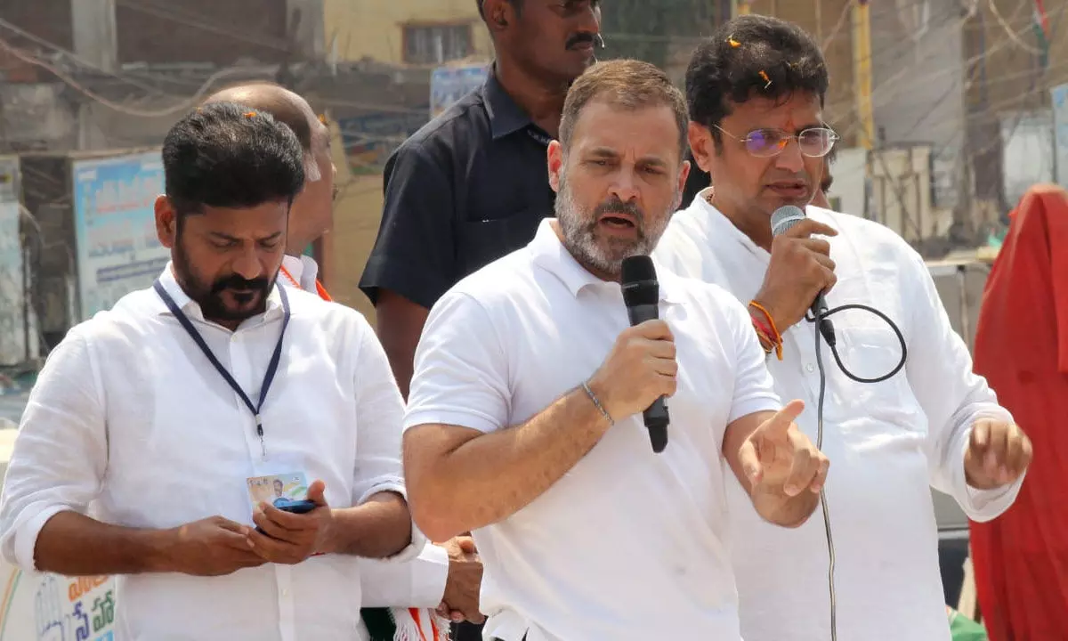 Rahul Gandhi claims that both Modi and KCR are apprehensive about caste-census
