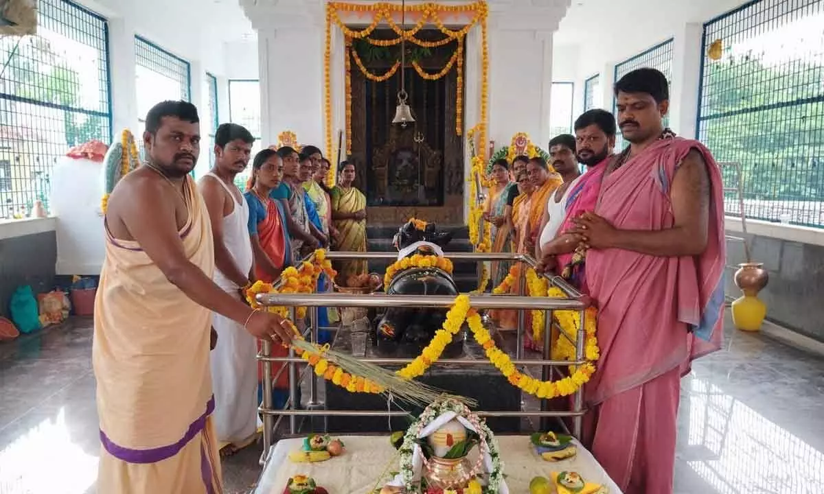Second anniversary celebrated at Ramalingeswara temple