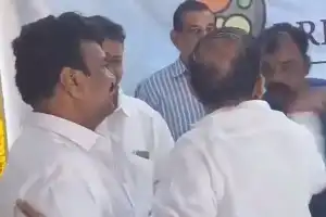 Security official at Minister Birthday celebrations slapped by Telangana minister Mahmood Ali