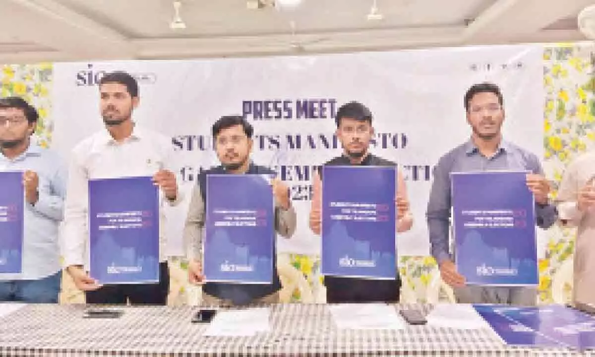 Student Manifesto Released by SIO-Telangana in Preparation for Assembly Polls in Hyderabad