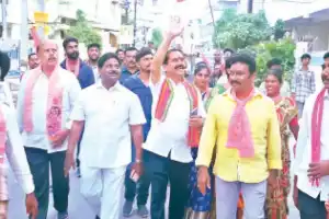 Trade unions in Warangal pledge their support for Vinay