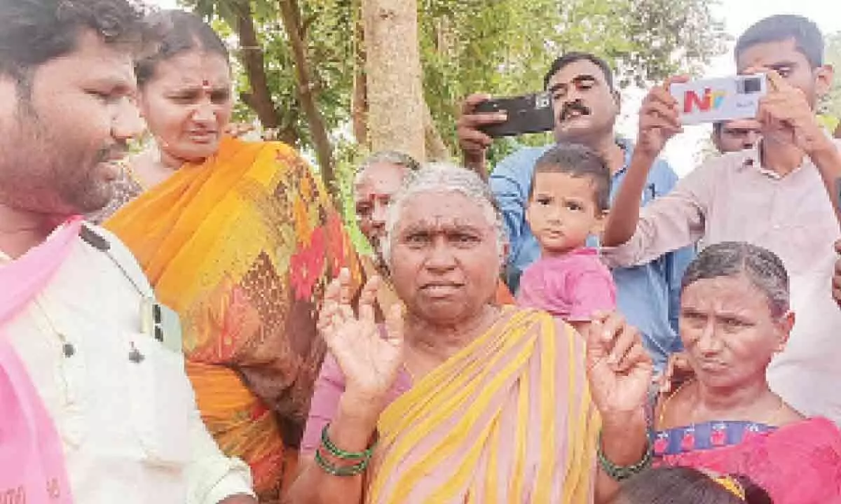 Tribal Varsity Project Displaced Individuals Express Anger Towards BRS Candidate in Mulugu