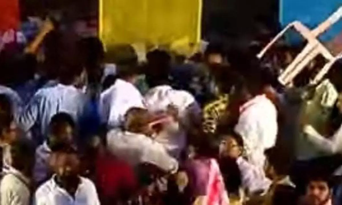 TV debate turns violent as BRS and BJP leaders clash