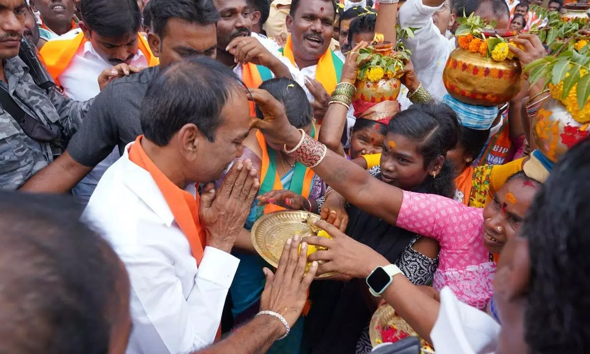 According to Eatala, BJP is blessed by Gajwel.