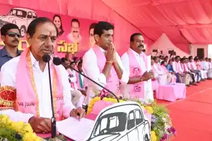 Armoor Praja Ashirwad meeting witnesses KCR’s commendation of Jeevan Reddy