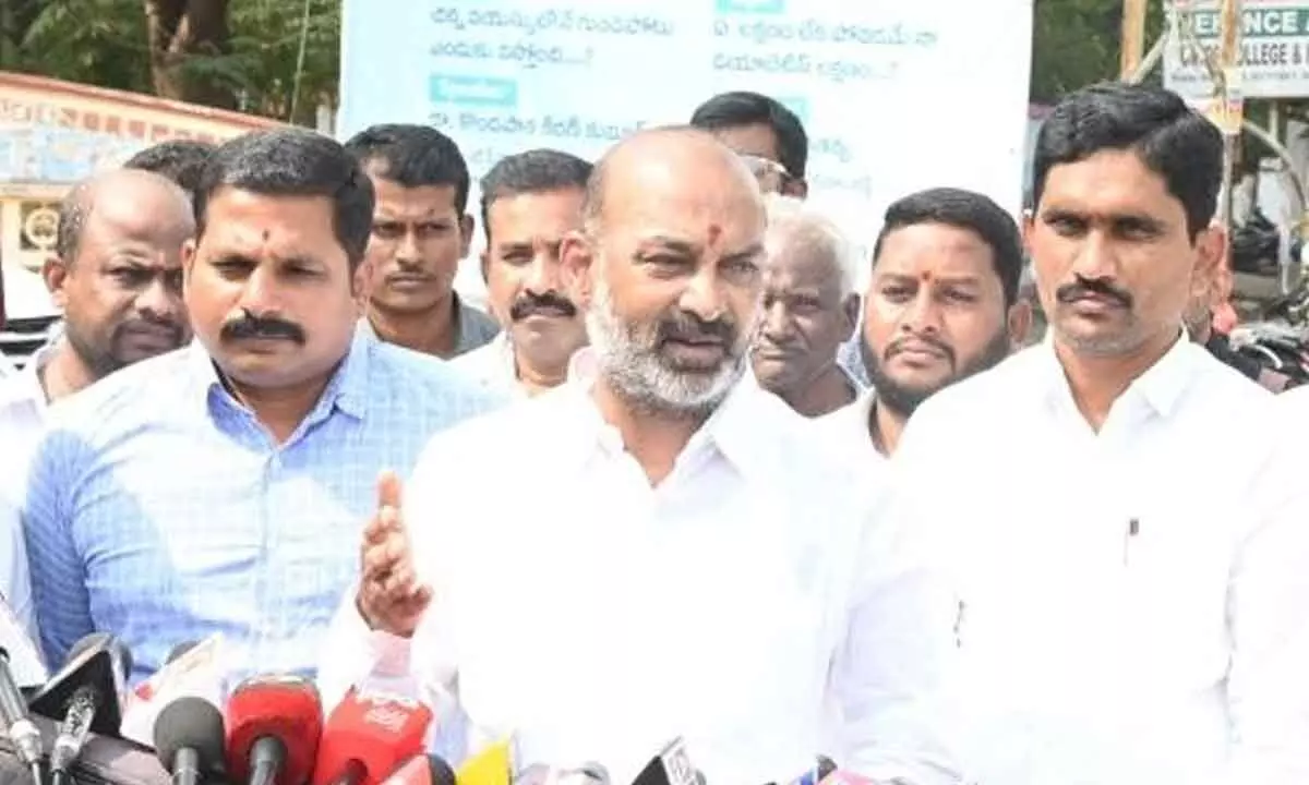 Bandi vows to seize KCR’s properties