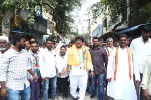 Congress candidate Adham Santosh Kumar embarks on Padayatra in Buddhanagar Division, Secunderabad