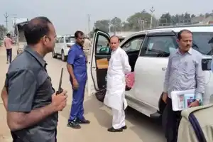 Convoy of Home Minister Mahmood Ali undergoes inspection in Medak
