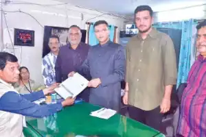 Father and son duo submit their nominations for Chandrayangutta