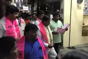 Goshamahal BRS MLA candidate campaigns in Jambagh Division