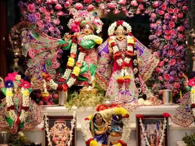 Govardhan puja celebrated at Hare Krishna Golden temple in Hyderabad