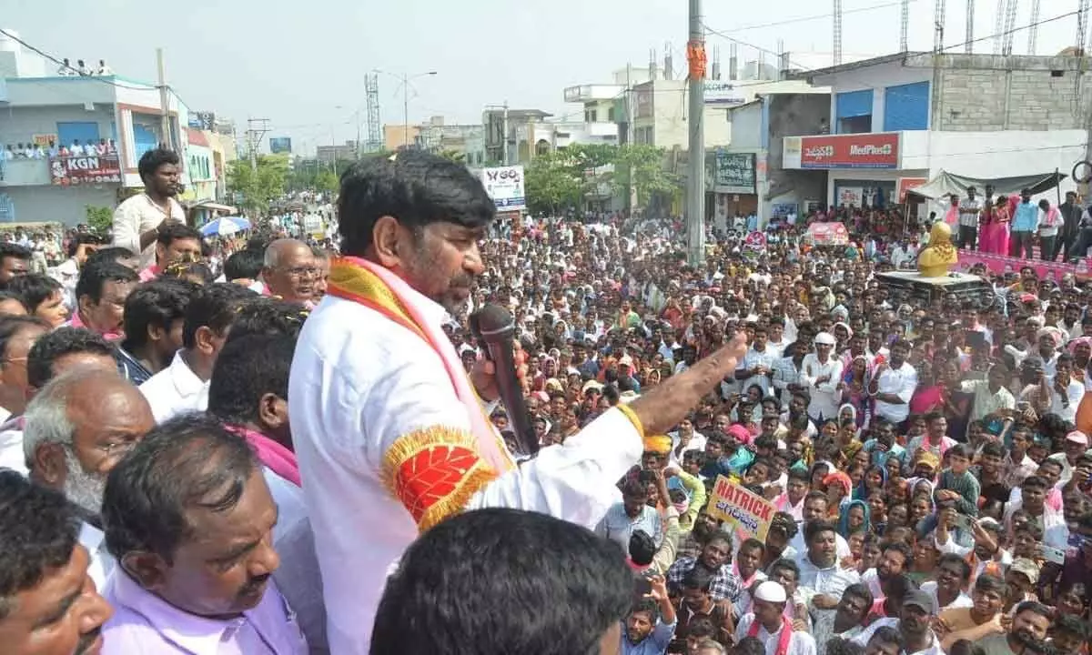 Jagadish Reddy’s Nomination Rally Sees Record-breaking 20,000 Participants