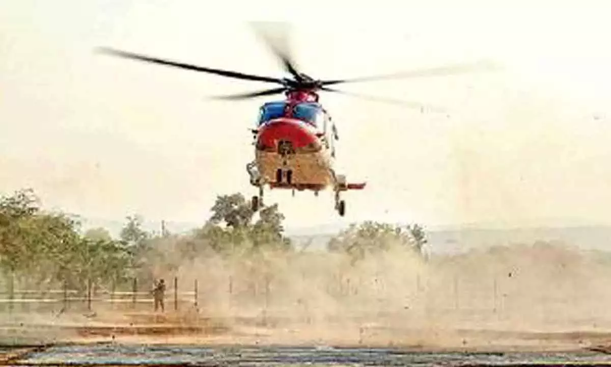 KCR’s chopper makes emergency landing due to technical glitch at a farm house