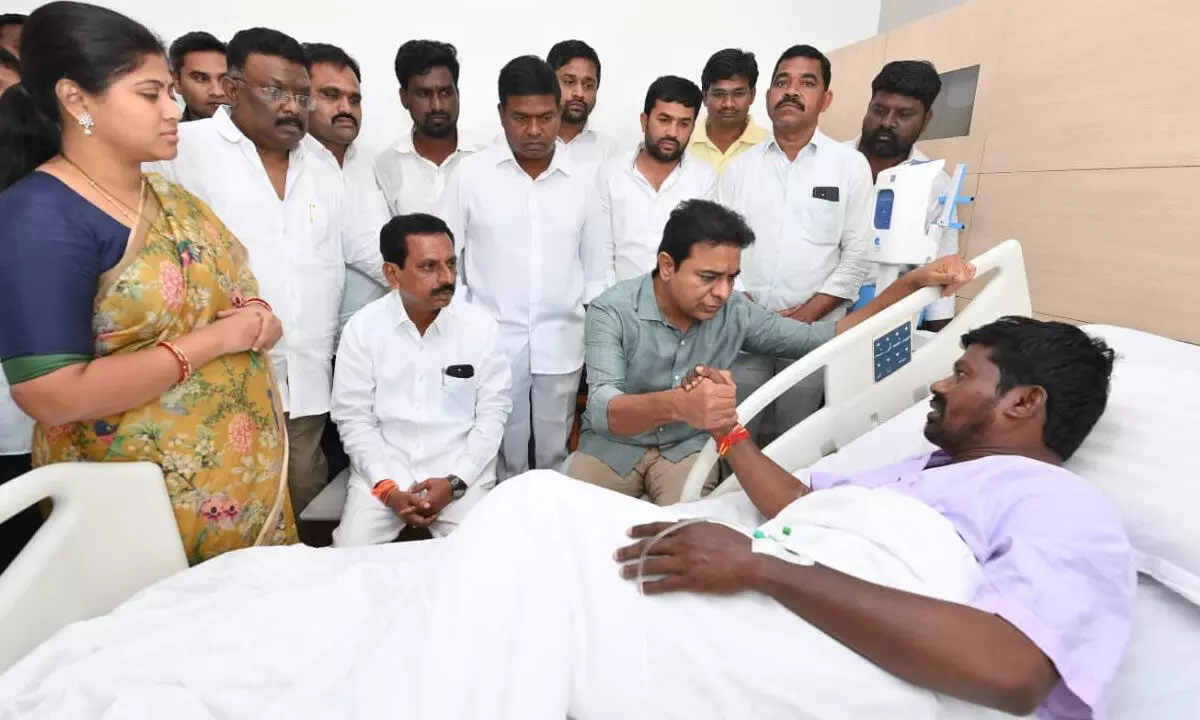 KTR assures party support during meeting with Guvvala Balraju