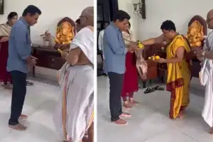 KTR conducts Puja at Pragati Bhavan, set to file nomination in Siricilla today