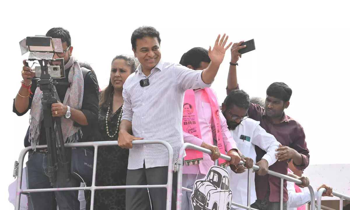 KTR denies Congress allegation of seizing farmers' lands