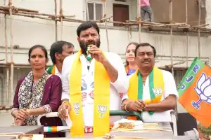 Kuna Srisailam Goud promises to establish bus depot during campaign in Jagadgirigutta