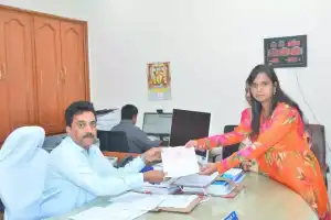 Lasya Nanditha officially submits nomination papers for SCB constituency
