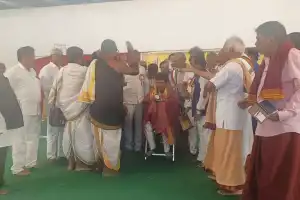 Madhavaram Krishna Meets Brahmin Association at NKNR Gardens