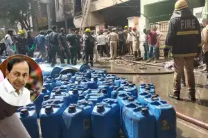 Major fire mishap in Hyderabad leaves KCR shocked