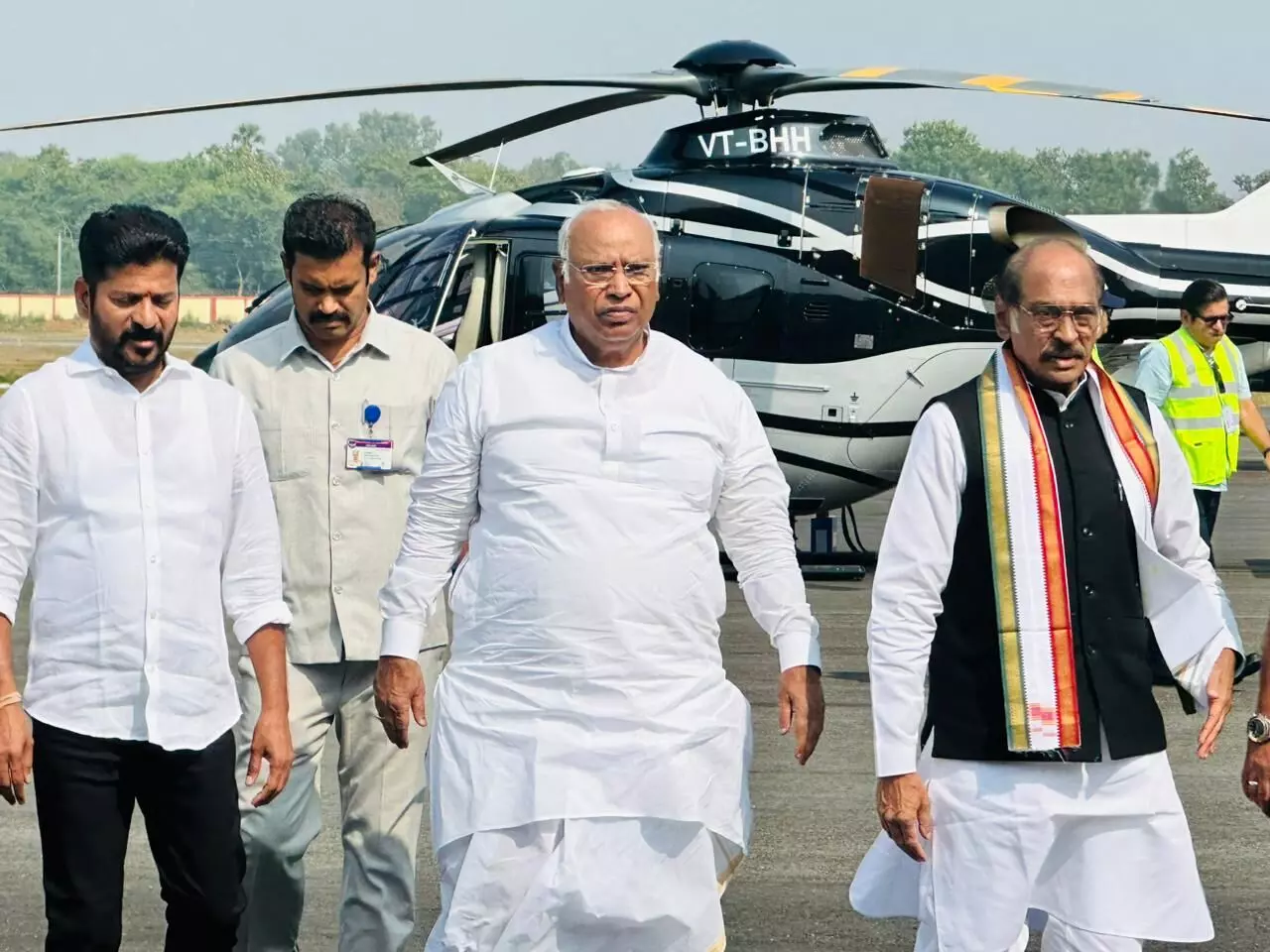 Mallikarjun Kharge’s arrival