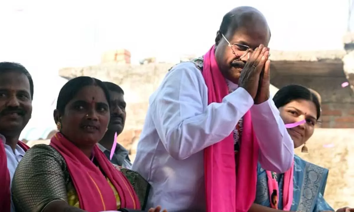Manchireddy Kishan Reddy, BRS candidate, holds roadshow in Yacharam