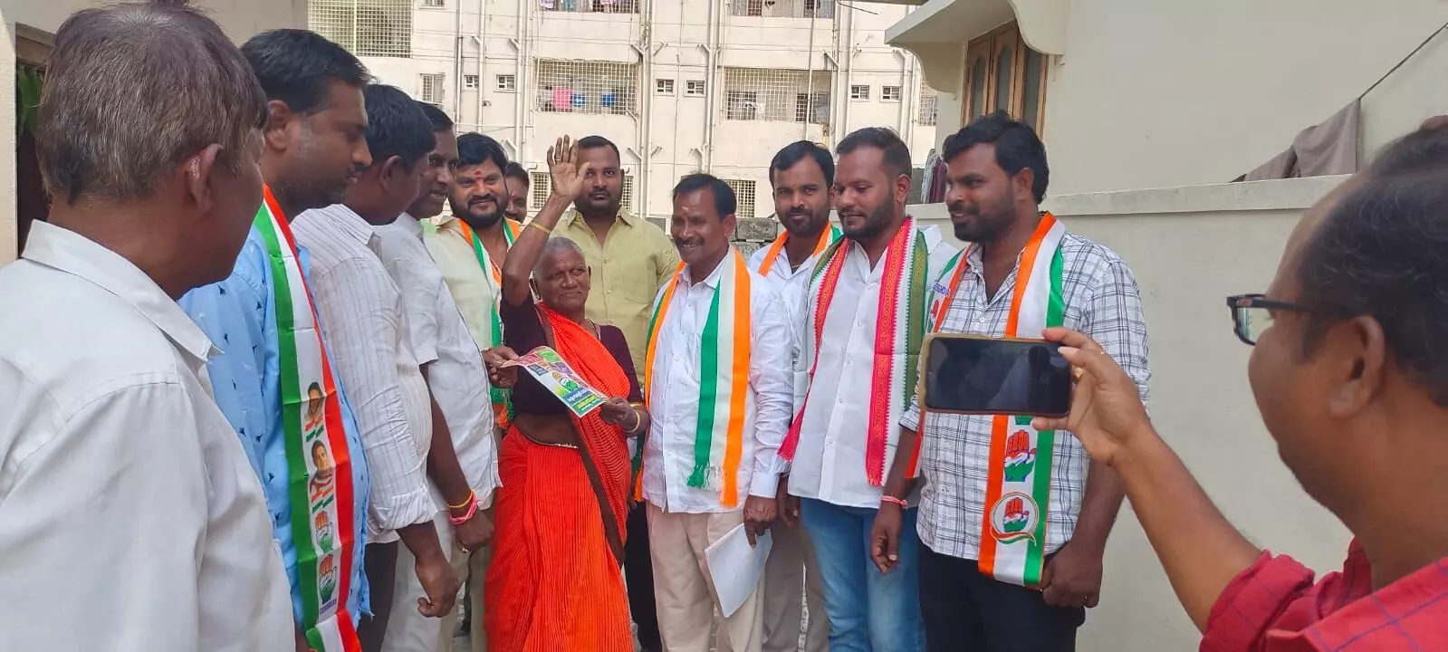 Medchal candidate in Ghatkesar receives Congress’ door-to-door campaign support