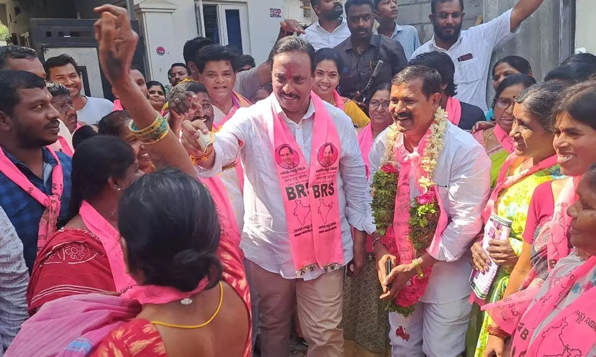 Multiple young individuals join BRS in Jubilee Hills division 18