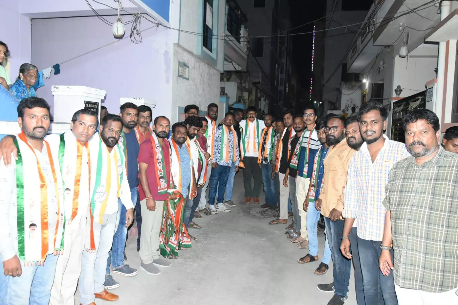 Mynampally Hanumantha Rao witnesses the joining of 100 leaders in Congress